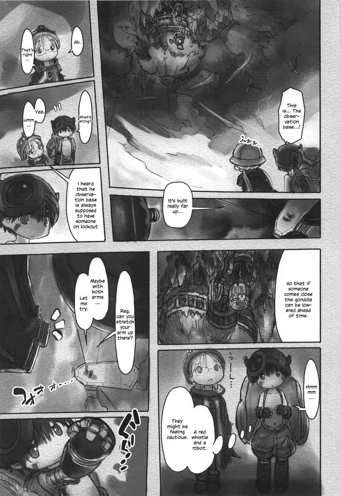 Made in Abyss Manga Chapter 12 page 15 - Lowest Area of the Depths' Second Layer: The Inverted Forest