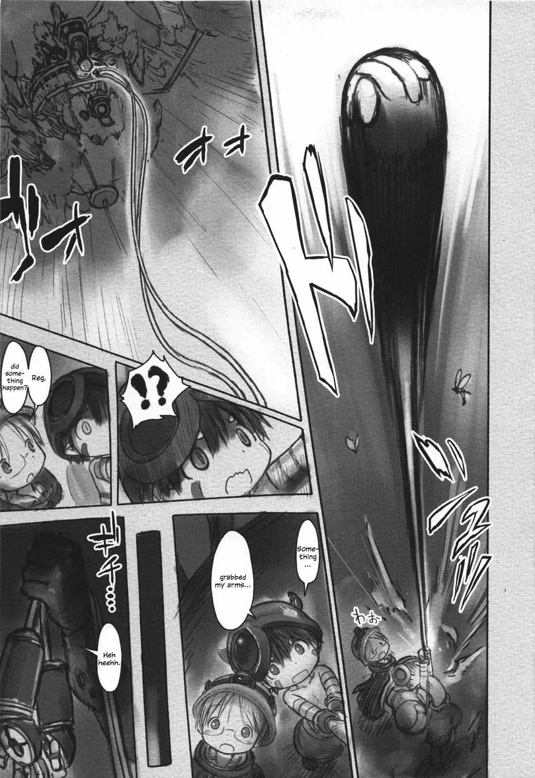 Made in Abyss Manga Chapter 12 page 16 - Lowest Area of the Depths' Second Layer: The Inverted Forest