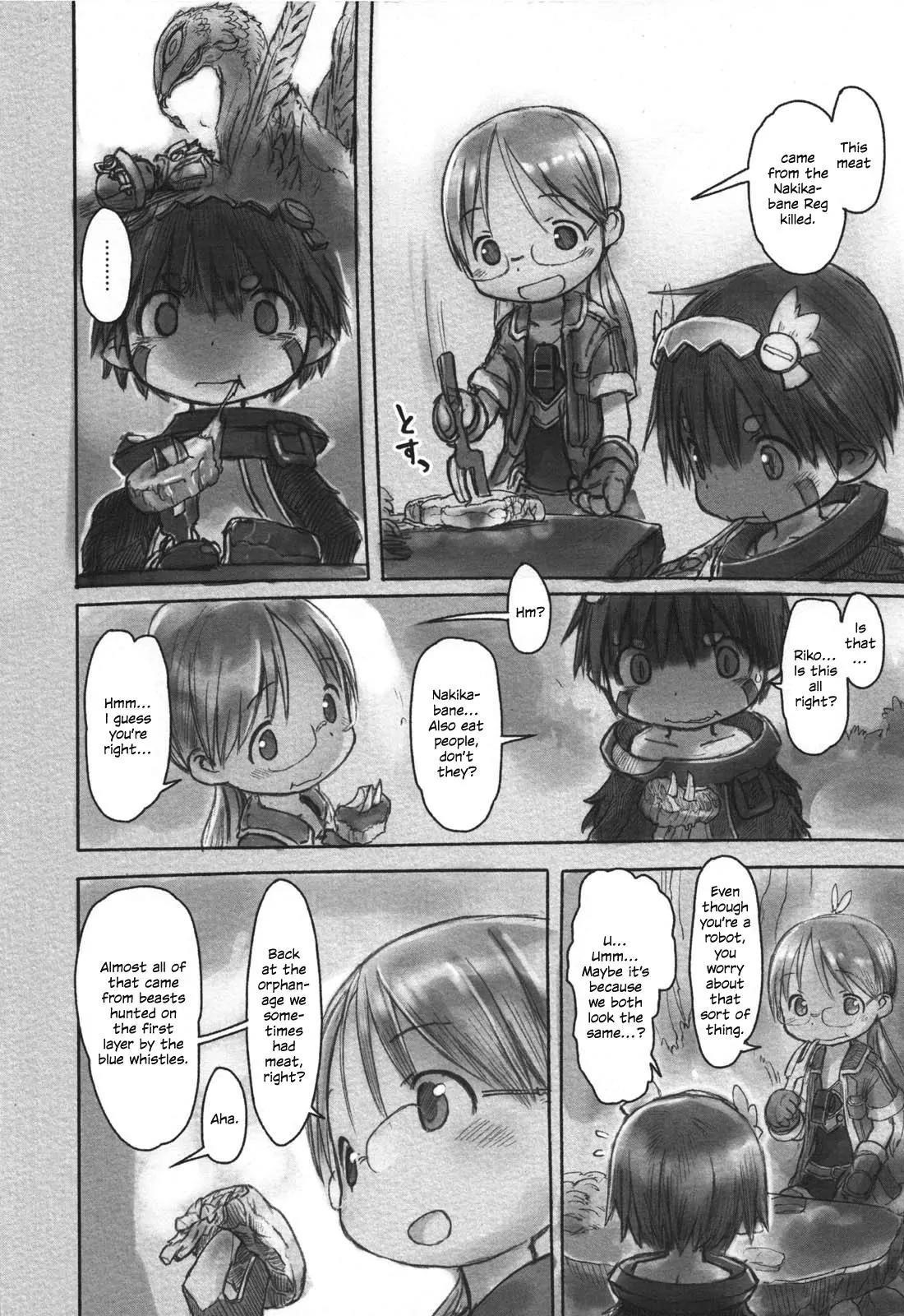 Made in Abyss Manga Chapter 12 page 6 - Lowest Area of the Depths' Second Layer: The Inverted Forest
