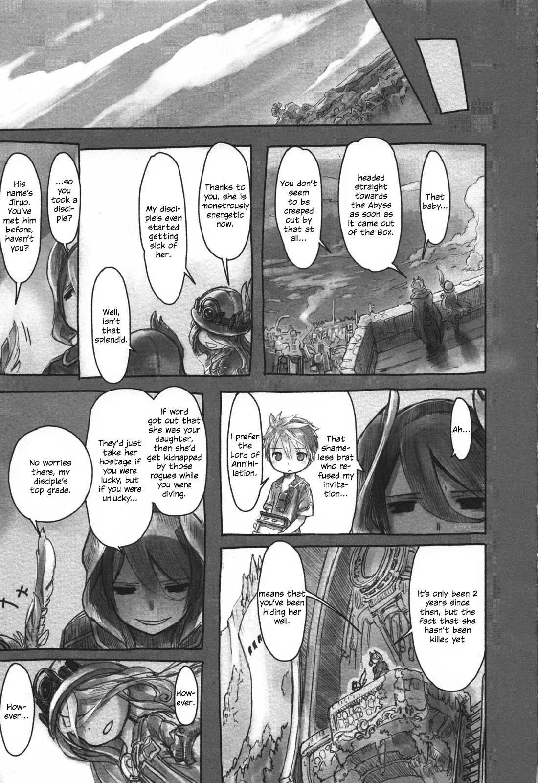 Made in Abyss Manga Chapter 16 page 13 - A Vile Mentoring Method