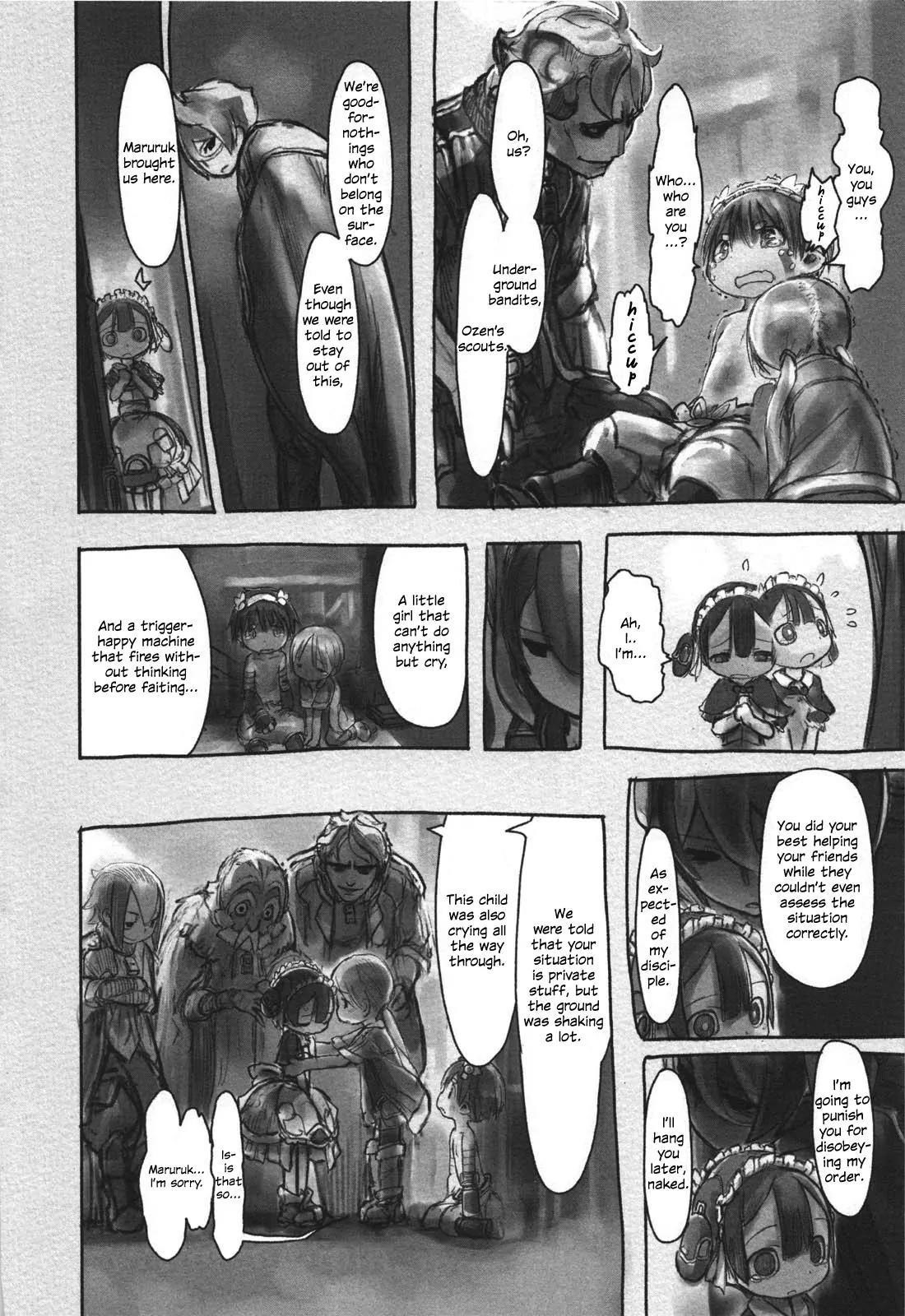 Made in Abyss Manga Chapter 16 page 4 - A Vile Mentoring Method