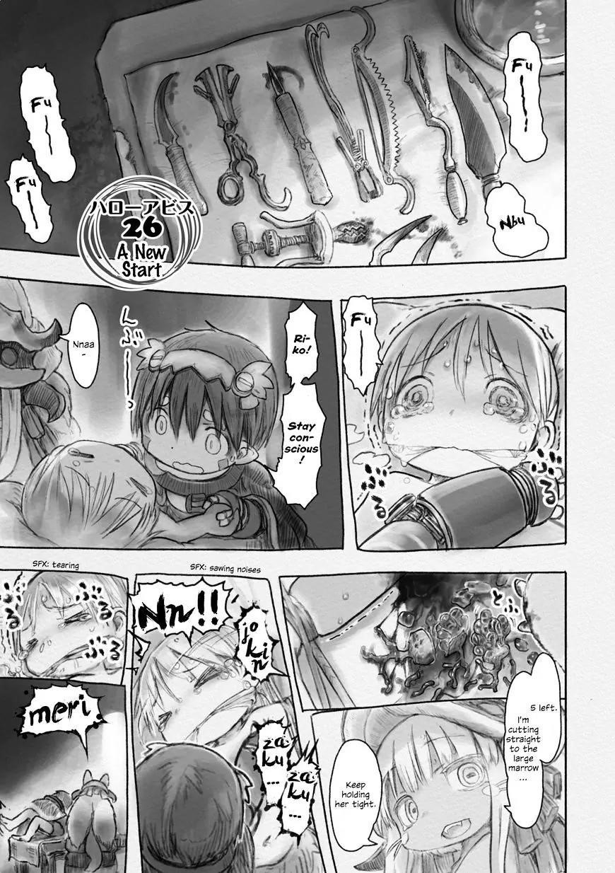 Made in Abyss Manga Chapter 26 page 1 - A Fresh Start