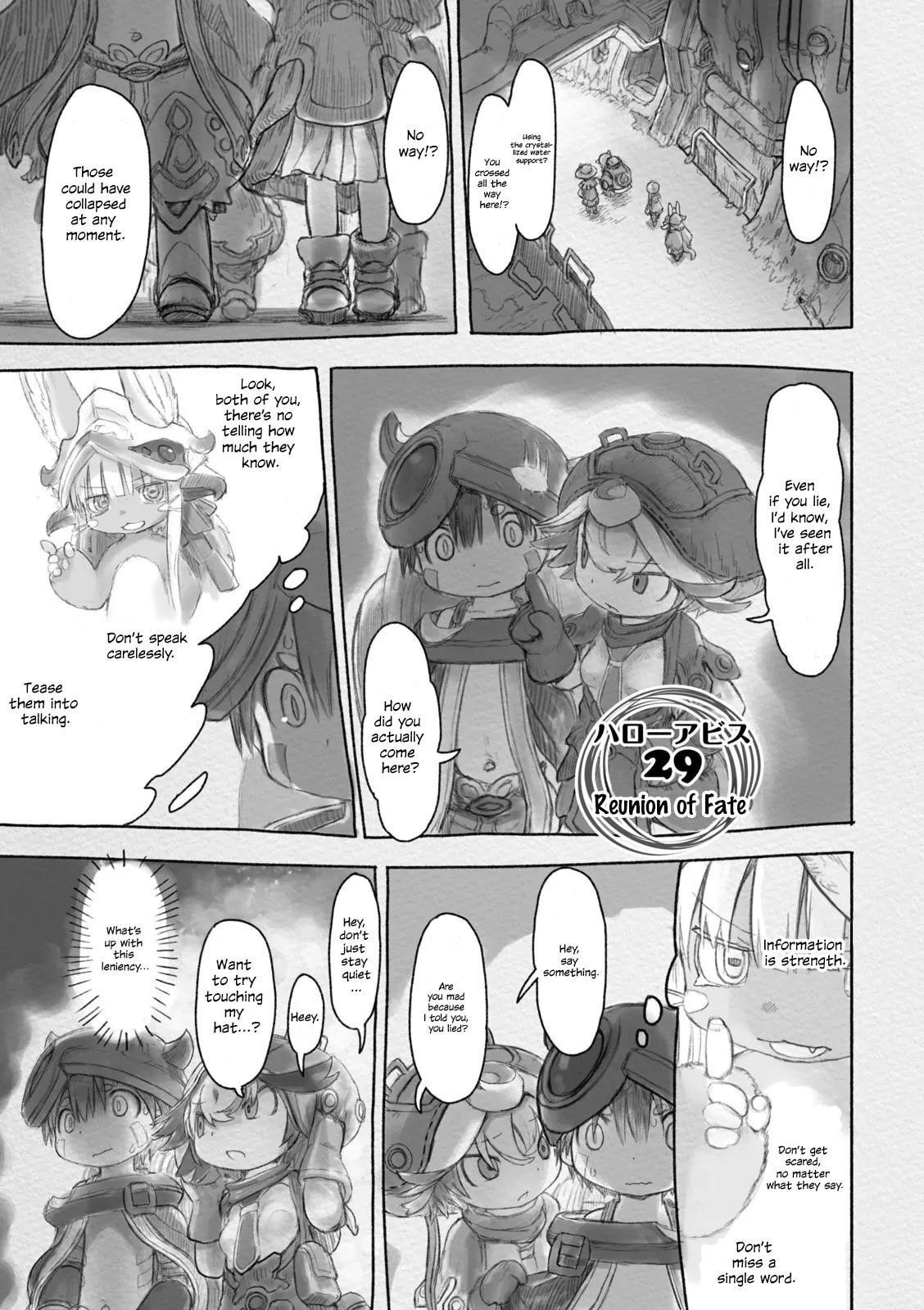 Made in Abyss Manga Chapter 29 page 1 - A Fateful Reunion