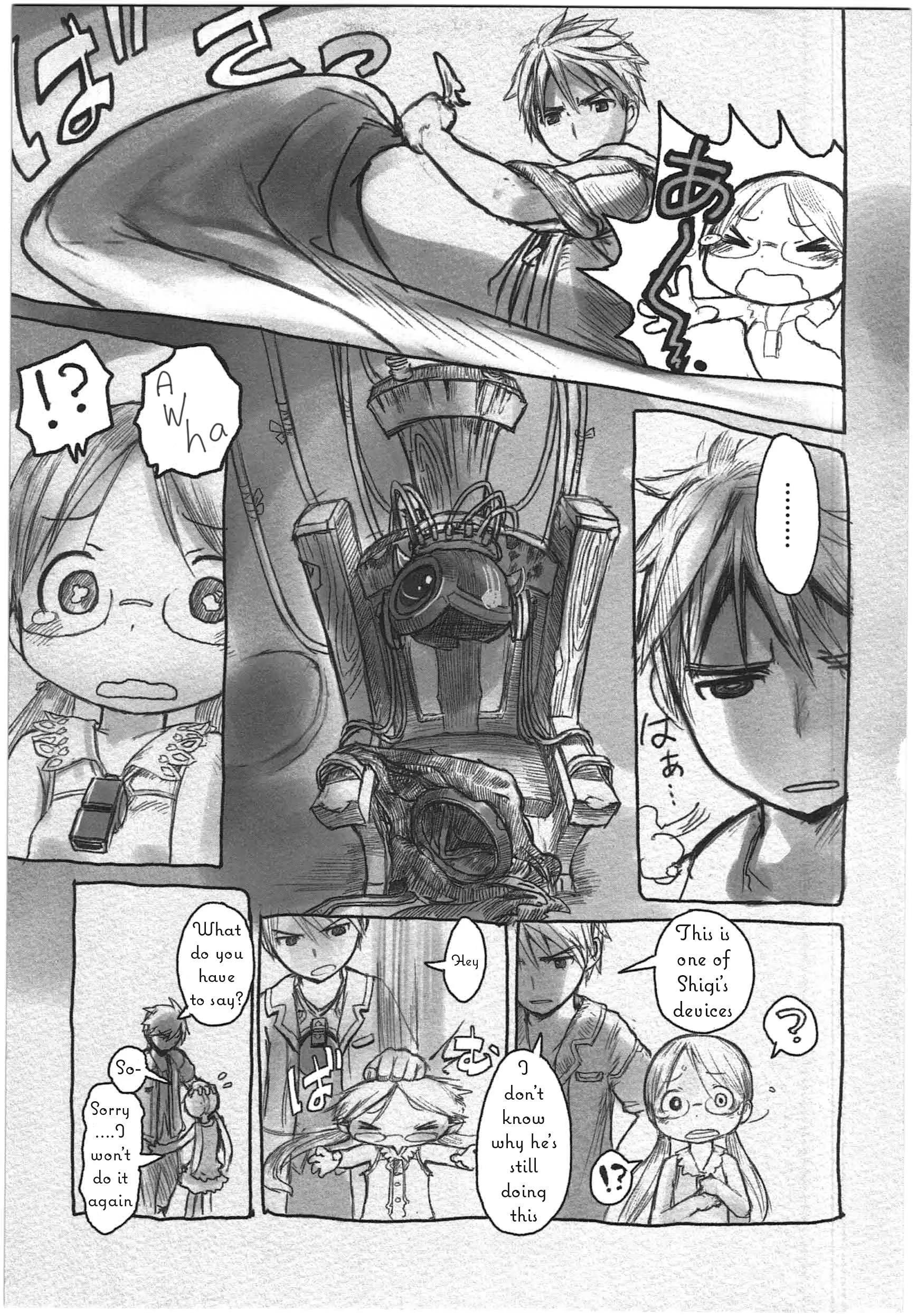 Made in Abyss Manga Chapter 3 page 9 - Riko's Room: Former Torture Chamber