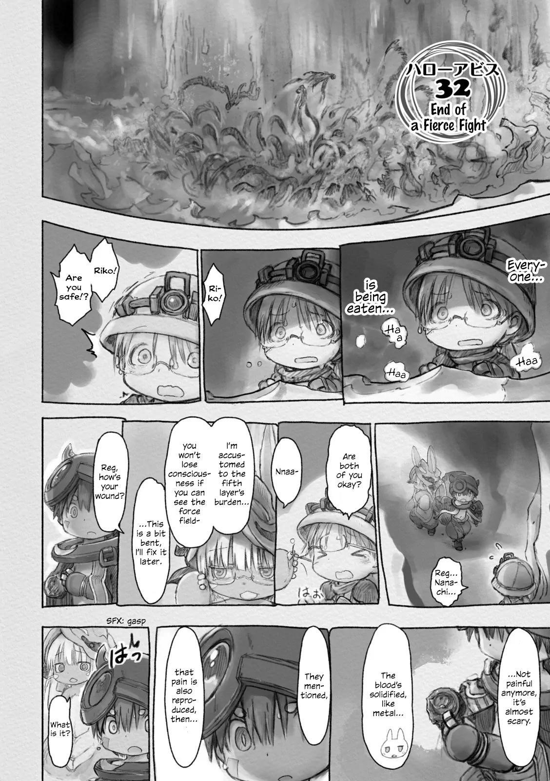 Made in Abyss Manga Chapter 32 page 2 - The End of a Fierce Fight