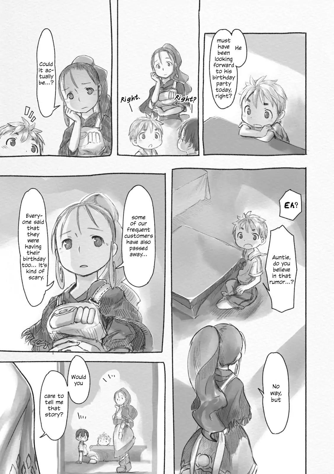 Made in Abyss Manga Chapter 42.1 page 4 - Side Story 2: Mio
