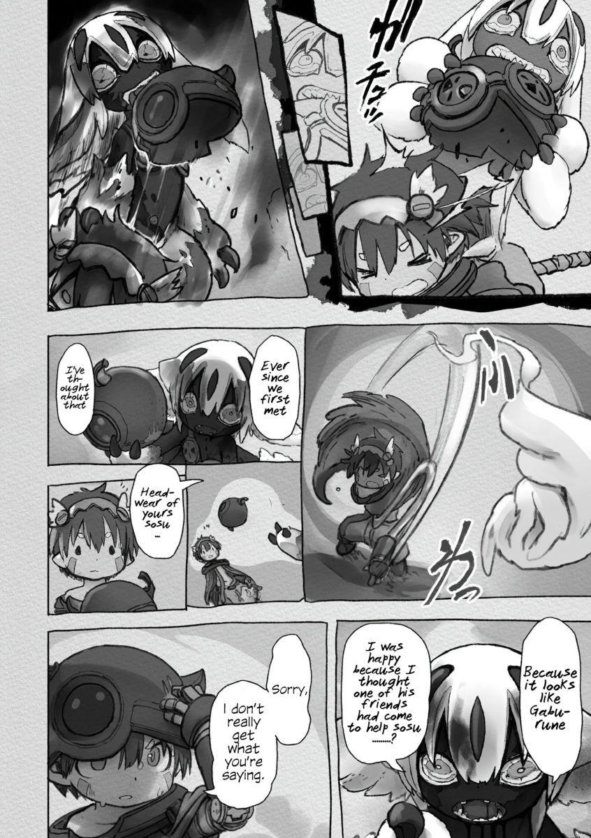 Made in Abyss Manga Chapter 55 page 14 - Faputa and Reg