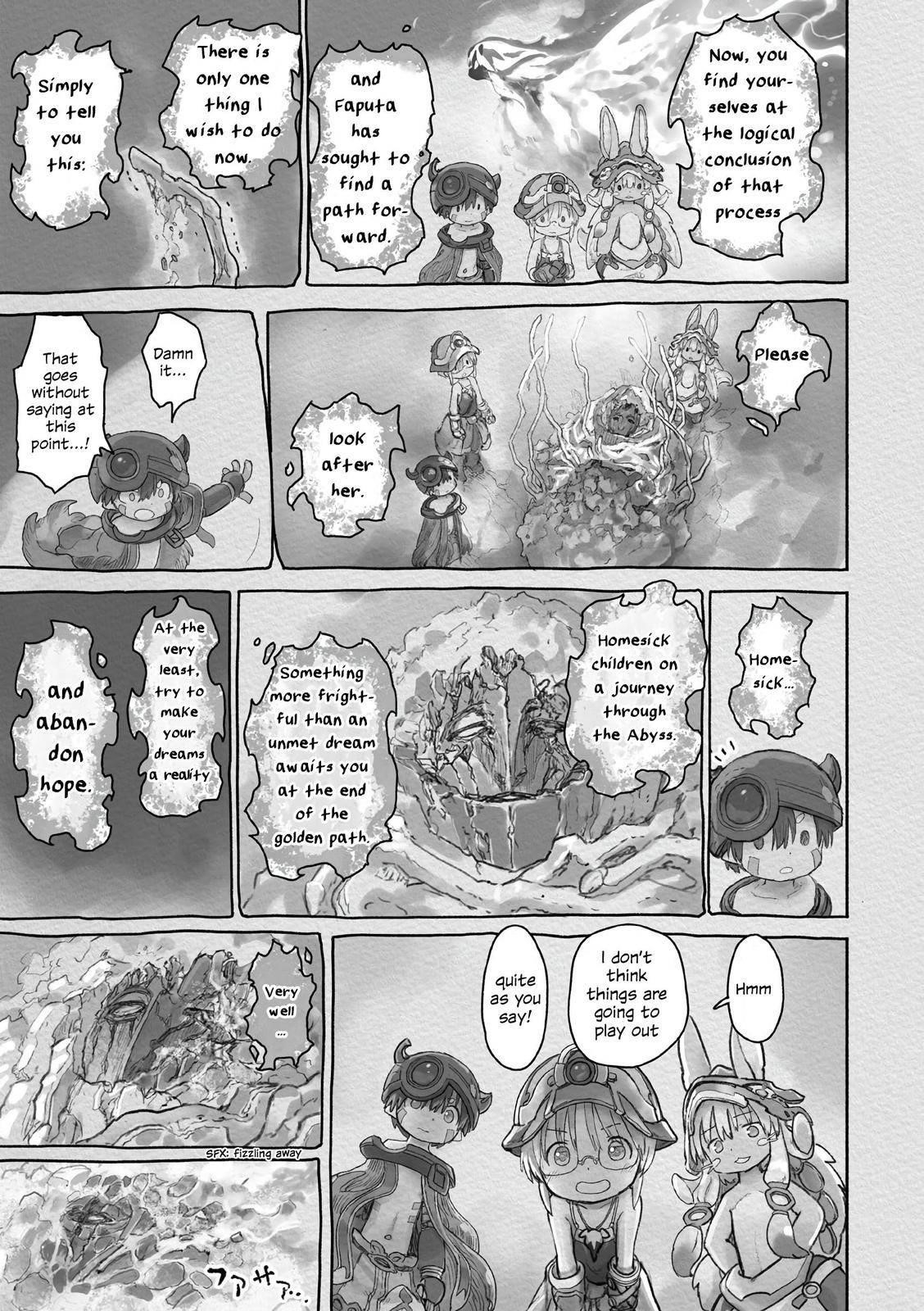 Made in Abyss Manga Chapter 58 page 19 - Toward the Path of Fire