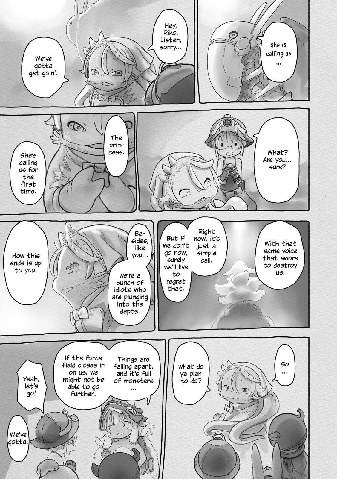 Made in Abyss Manga Chapter 58 page 21 - Toward the Path of Fire