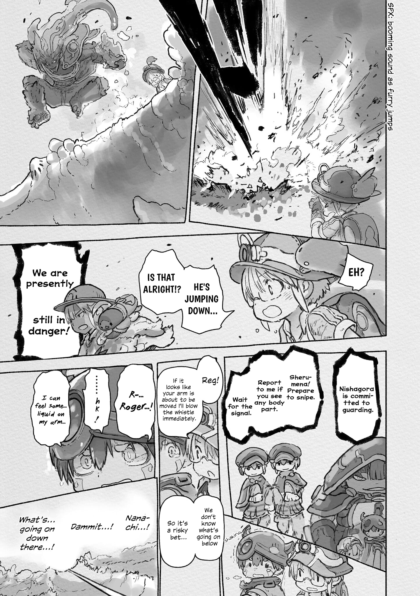 Made in Abyss Manga Chapter 68 page 13 - Danger Zone Within the Maelstrom: Part 1