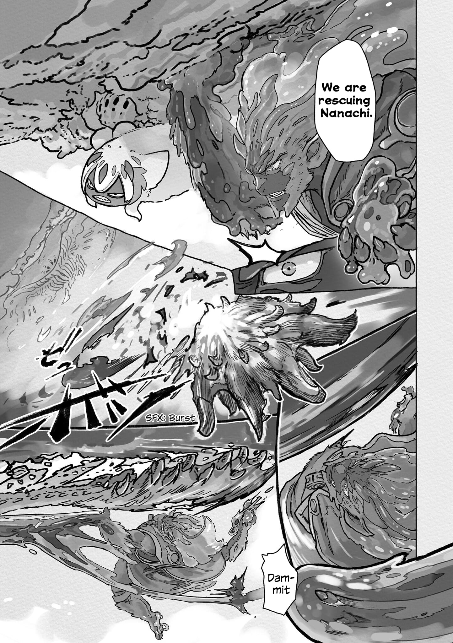 Made in Abyss Manga Chapter 68 page 16 - Danger Zone Within the Maelstrom: Part 1