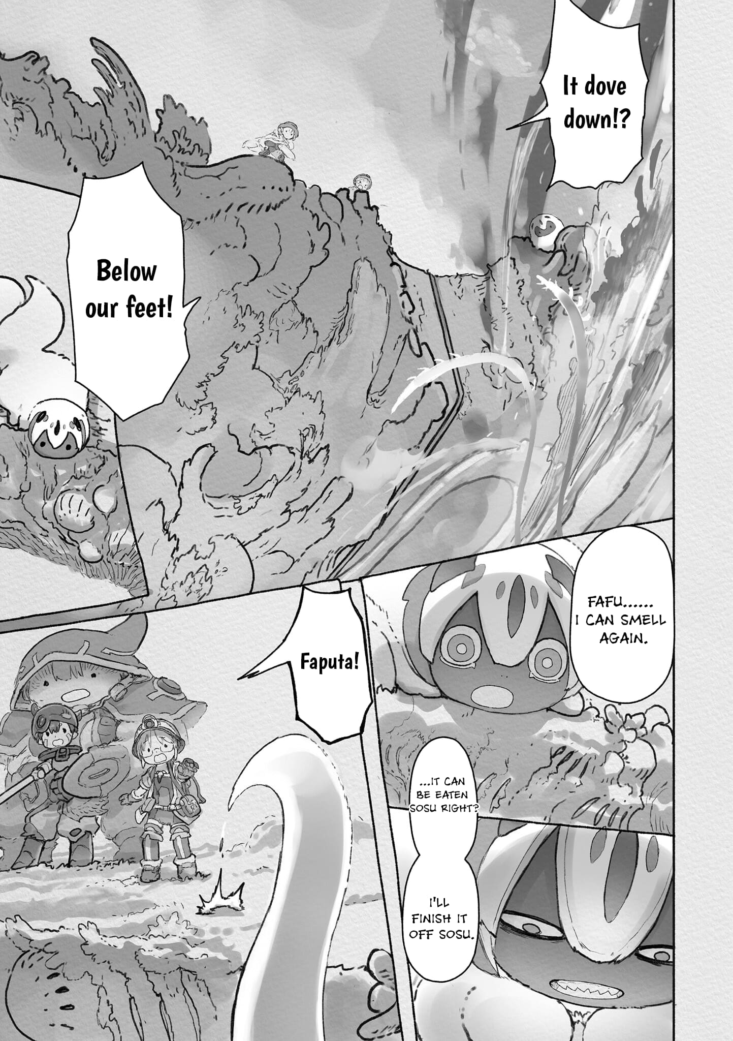 Made in Abyss Manga Chapter 68 page 9 - Danger Zone Within the Maelstrom: Part 1