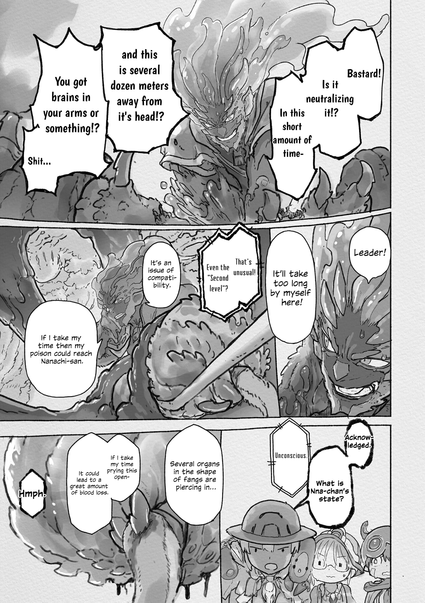 Made in Abyss Manga Chapter 69 page 10 - Danger Zone Within the Maelstrom: Part 2