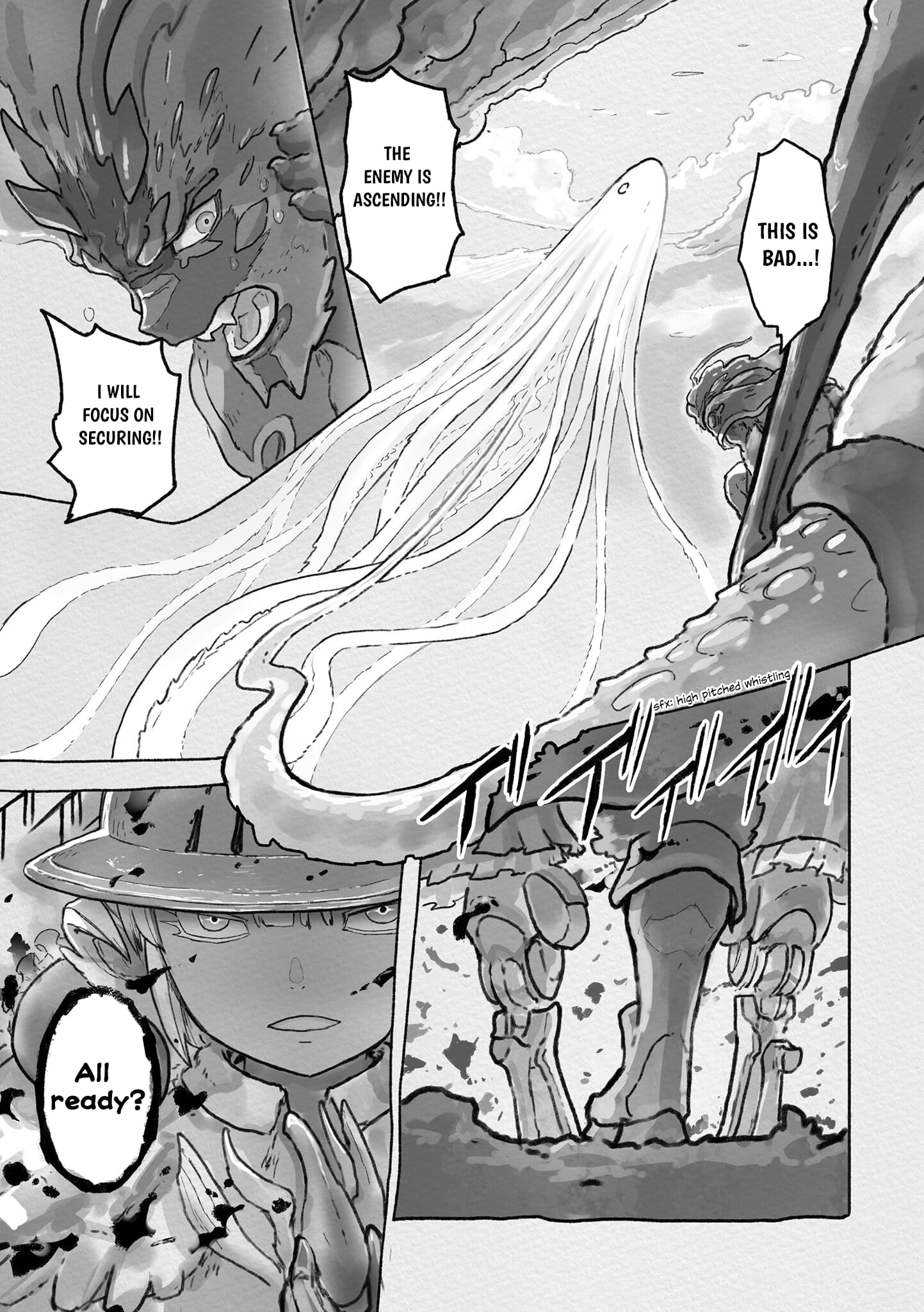 Made in Abyss Manga Chapter 69 page 12 - Danger Zone Within the Maelstrom: Part 2