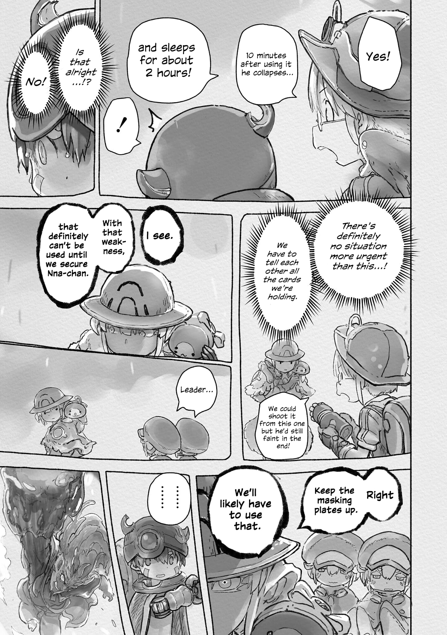 Made in Abyss Manga Chapter 69 page 4 - Danger Zone Within the Maelstrom: Part 2