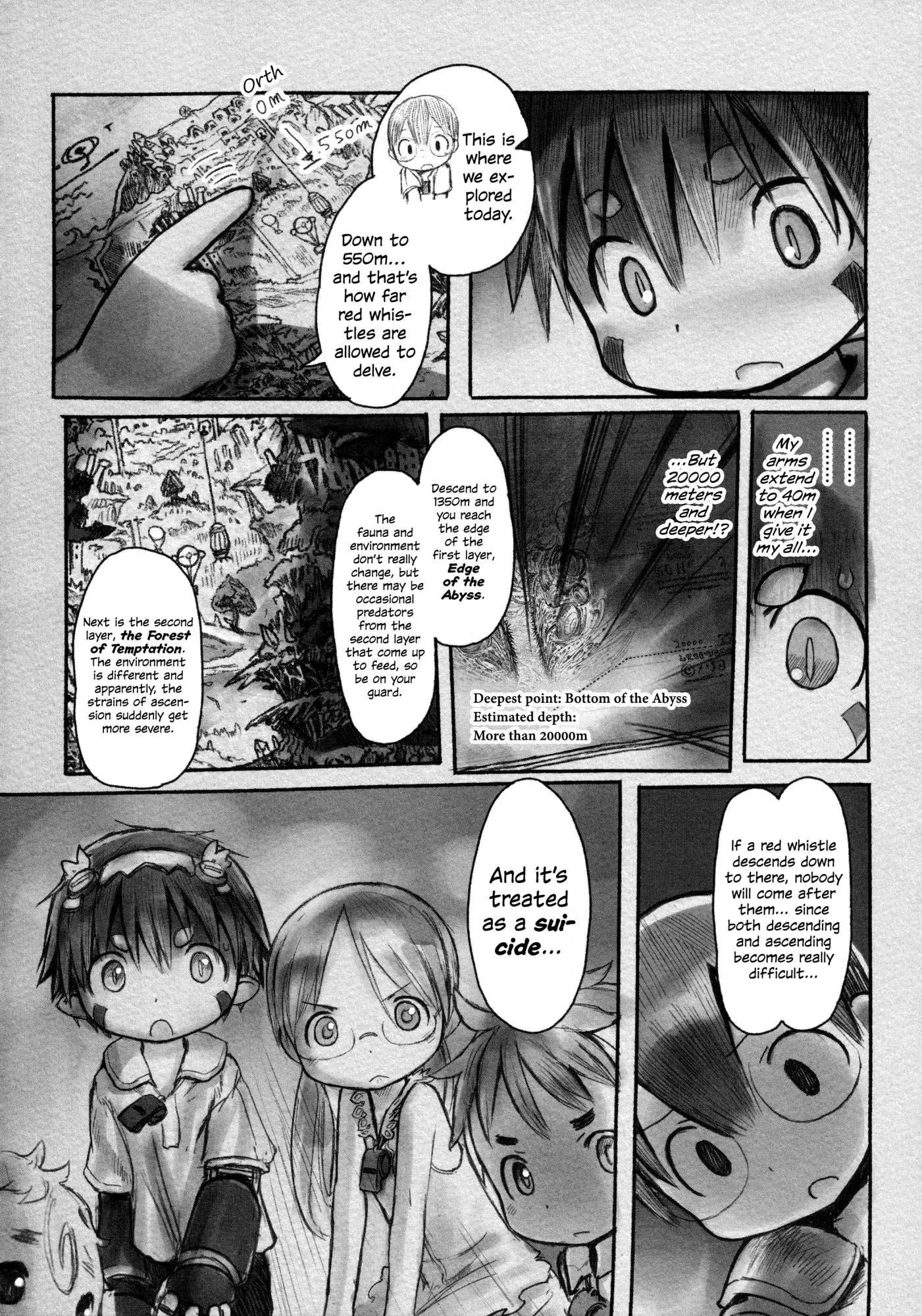 Made in Abyss Manga Chapter 7 page 13 - Eve of Departure
