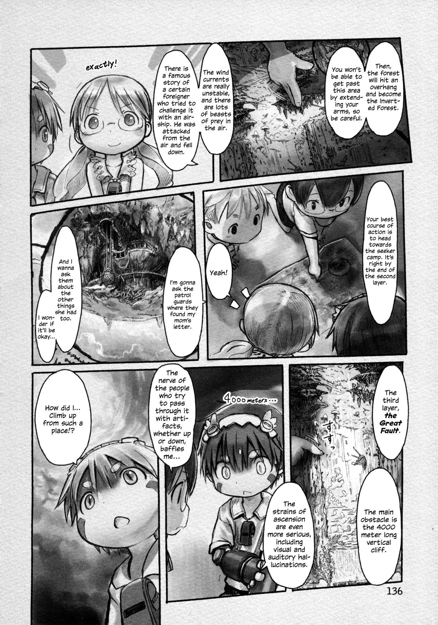 Made in Abyss Manga Chapter 7 page 14 - Eve of Departure