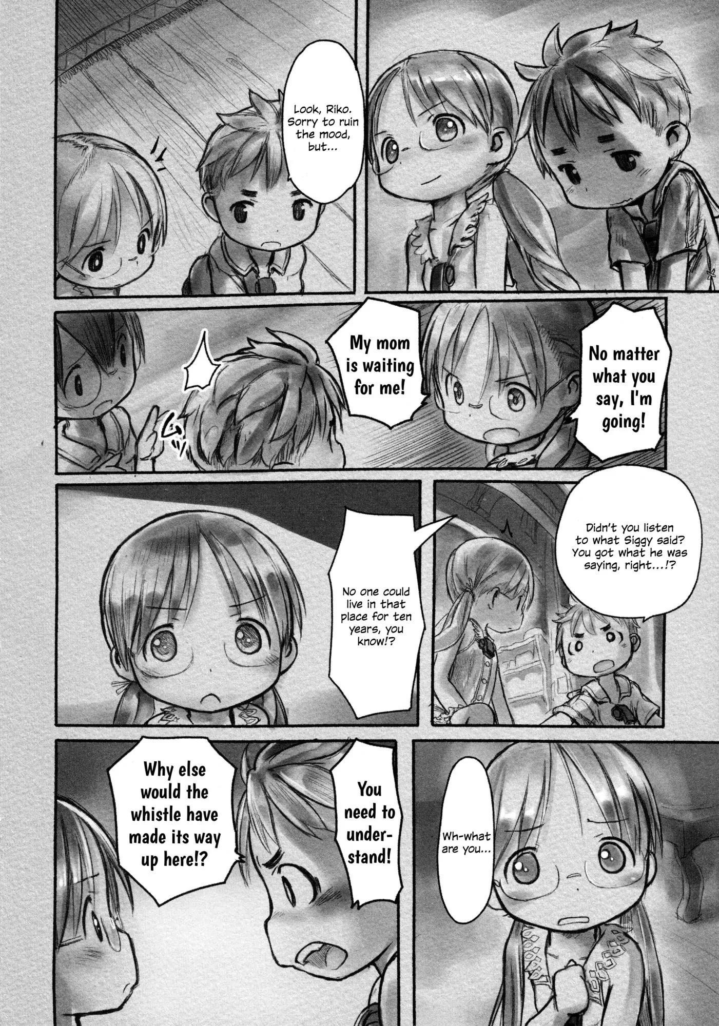 Made in Abyss Manga Chapter 7 page 18 - Eve of Departure