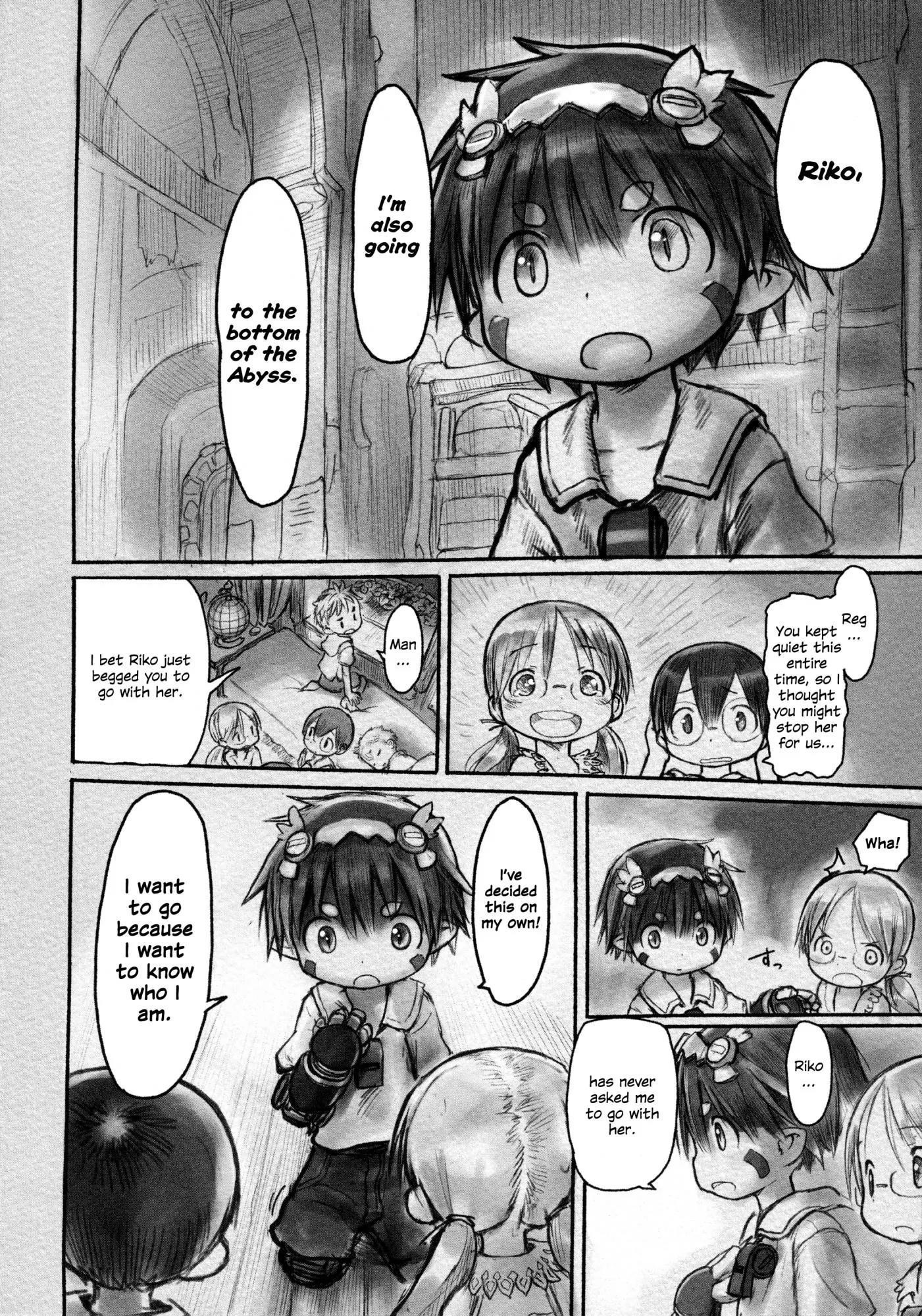 Made in Abyss Manga Chapter 7 page 6 - Eve of Departure