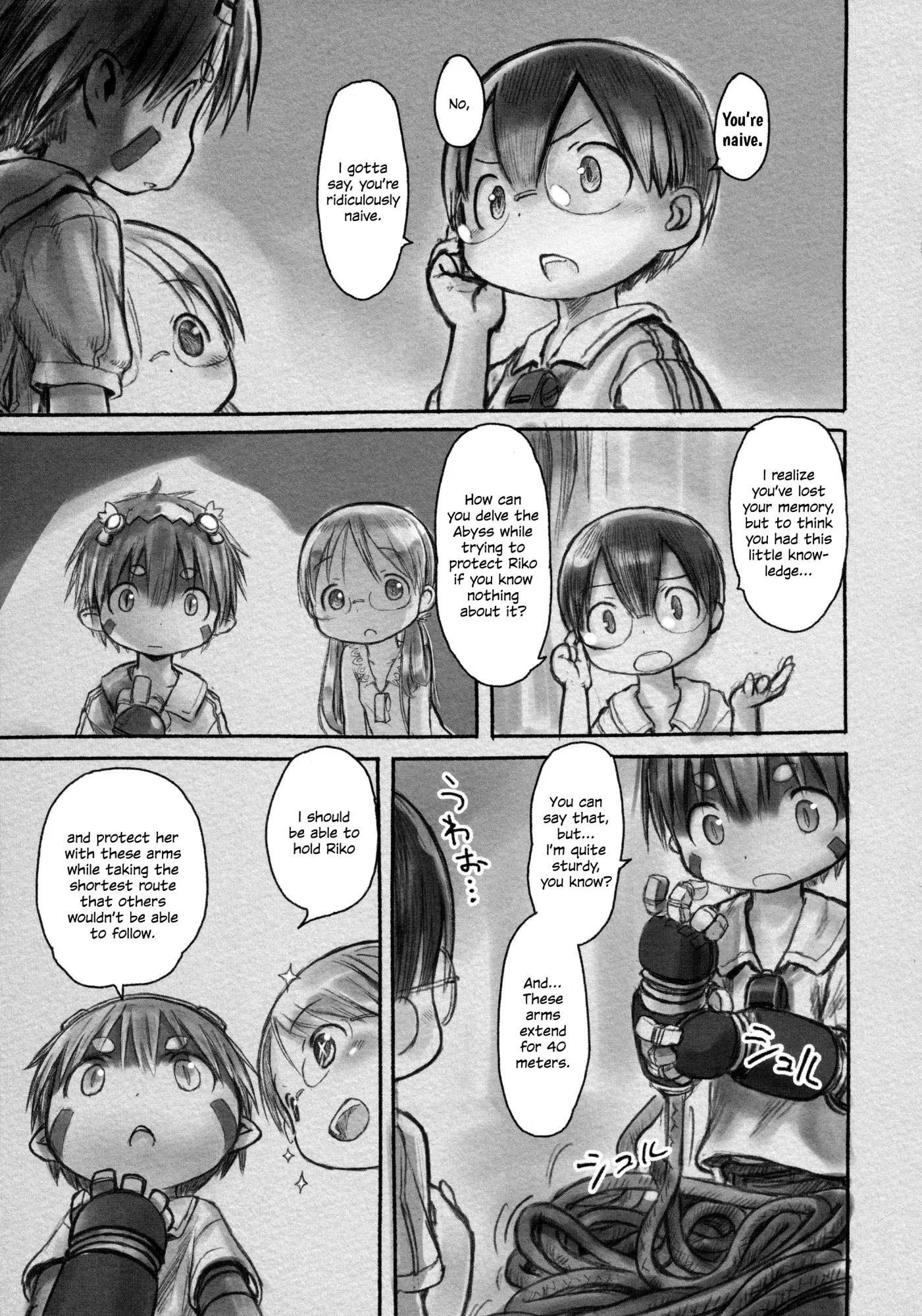 Made in Abyss Manga Chapter 7 page 9 - Eve of Departure