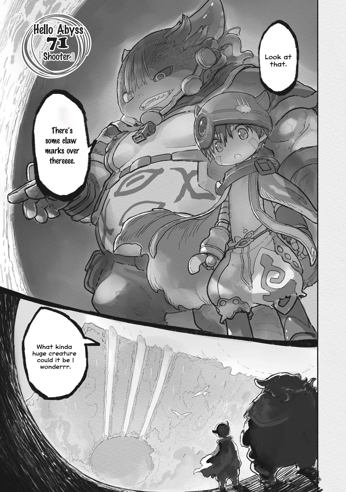 Made in Abyss Manga Chapter 71 page 1 - Shooter