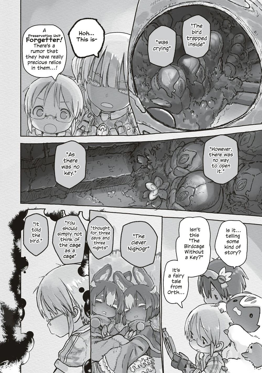 Made in Abyss Manga Chapter 72 page 10 - Windows to Myth