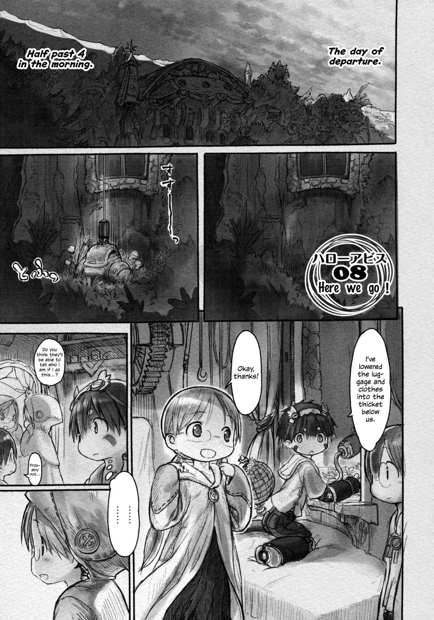 Made in Abyss Manga Chapter 8 page 1 - Here We Go!